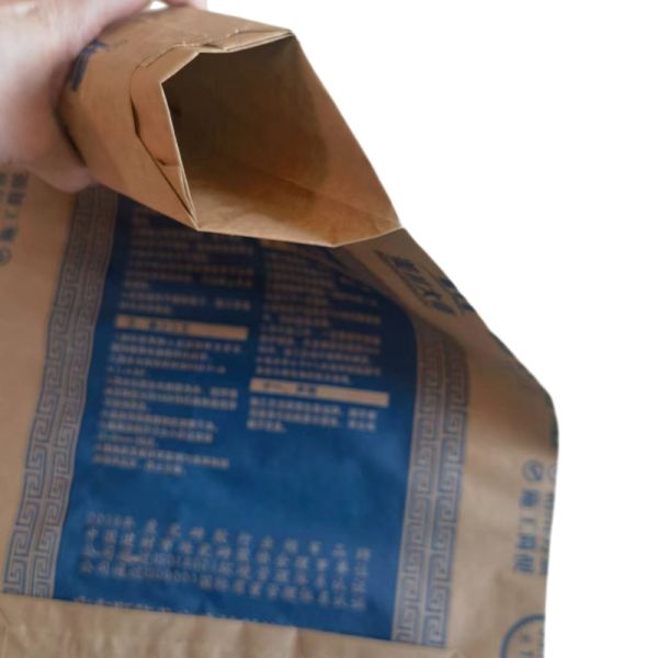 No Reinforcing patch  2 layer 90GSM Paper Valve Bags for 50kg Cement Packaging