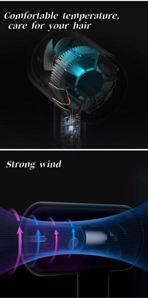 1500 watts Electric Hair Dryer with 3 multifunctional accessories for perfect smooth hairstyle