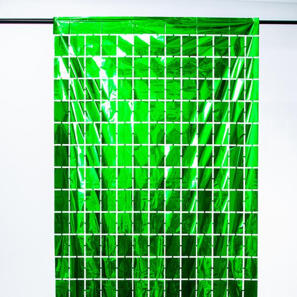 Foil Assorted Modern Silk Grid Square Metallic Foil Backdrop Design Perfect For Party Decor