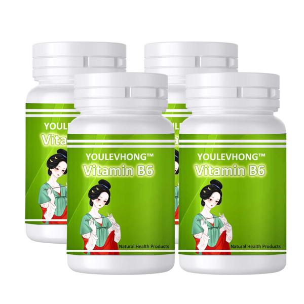 United States Made Essential Vitamin B6 Supplement with 60 Tablets  GMP Compliant, FDA Registered Facility