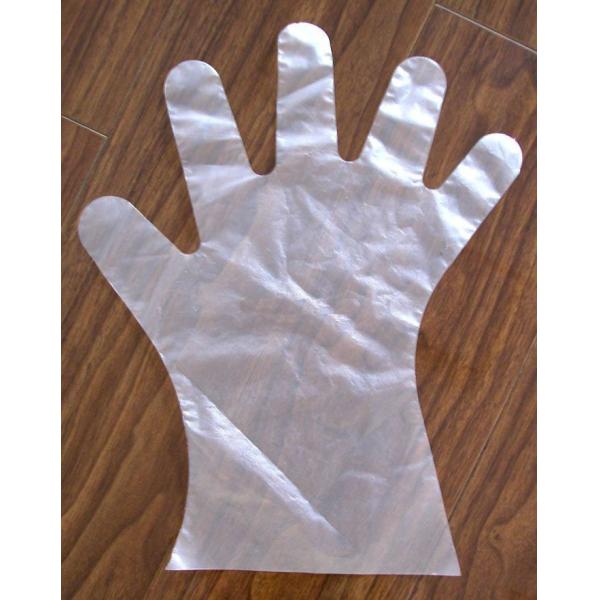 Перчатки ПЭ медицинские устранимые приглаживают или текстурированная поверхность, прозрачная