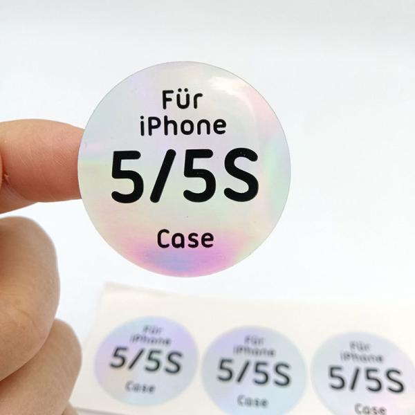 OEM Custom Die Cut Holographic Stickers Self Adhesive Waterproof Decorative Stickers