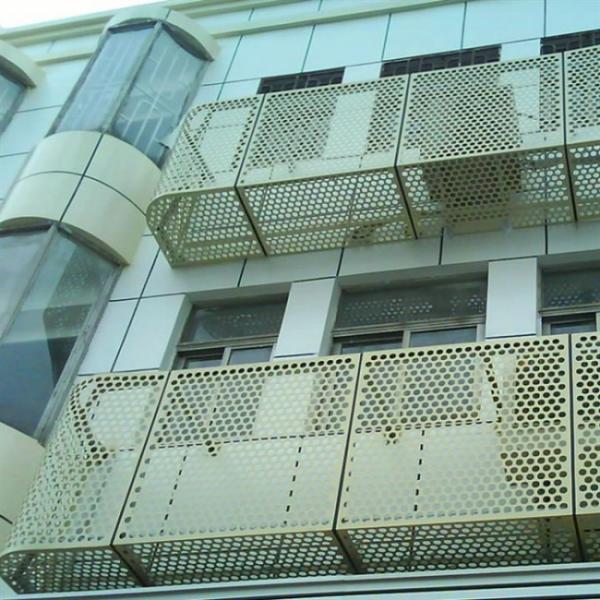 Soundproof Interior Decorative Ceiling Mesh / Perforated Stainless Steel Panels