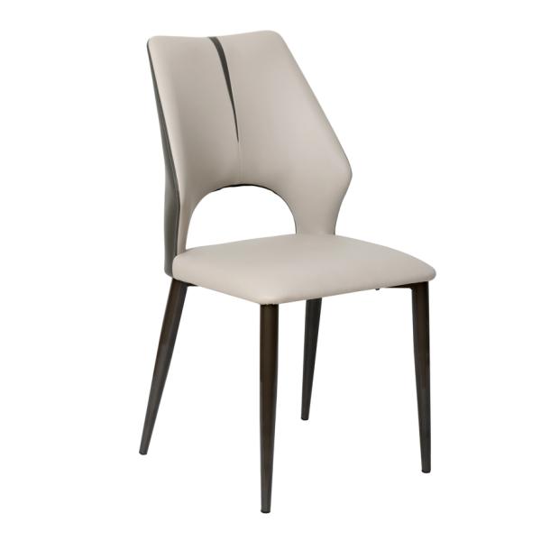 Теплоустойчивые кожаные стулья для столовой легко обслуживать для дома DC-7526