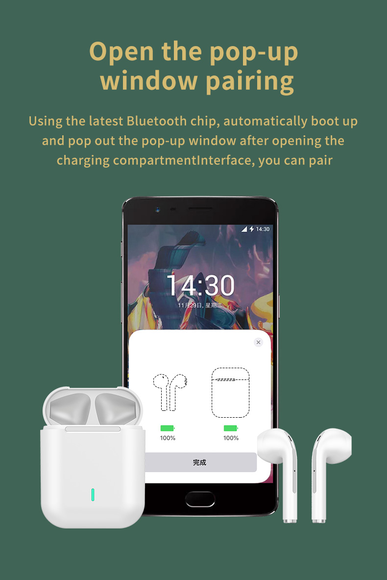 OEM TWS водоустойчивое IPX4 водоустойчивое беспроводное Earbuds для спорта