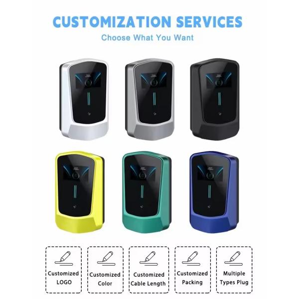 Nouvelles énergies électriques de type GB/T équipement de charge de voiture stations de charge de véhicules électriques AC 7kw chargeur EV pour véhicules