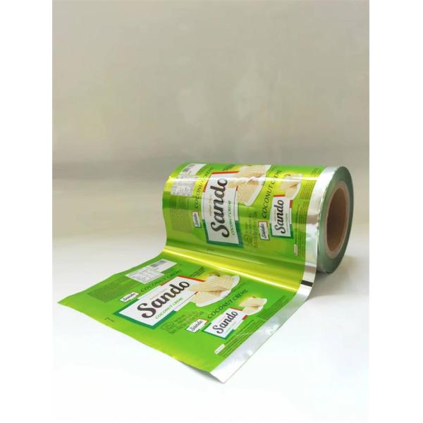 Plastic Foil Printed Laminated Rolls Film Food Packaging For Snack
