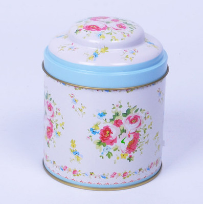 D84 X 80mm English Tea Tin Box Cheap Round Metal Tea Box Customized Color