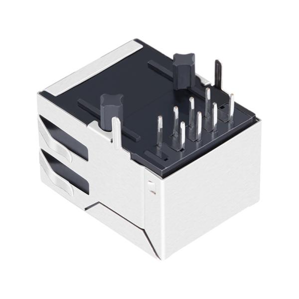 RB1-105BAG1A, étiquette de LPJ0013CNL RJ45 1X1 en bas de 10/100 base-T par le trou
