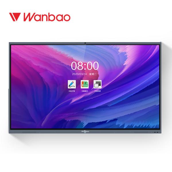 86 monitor infravermelho interativo liso do tela táctil do painel de exposição 4K da polegada UHD