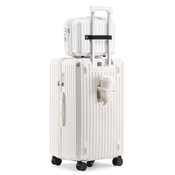 2311 Mother Child Box Fahion butler hardshell suitcase  USB charging luggage coffee cup tray waterproof large capacity boys and girls suitcase travel case