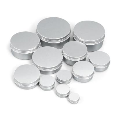 Customized Aluminium Screw Cap Jar Multiple Capacity For Cosmetics Food (MC-801）
