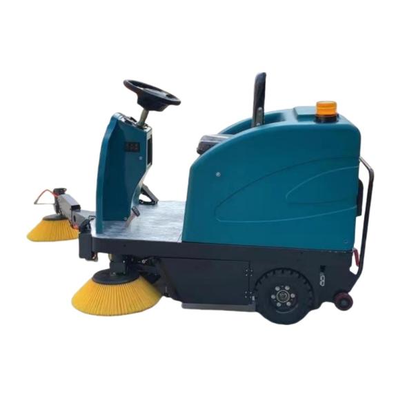 Pure Electric Ride On Sanitation Cleaning Truck Mini Shop Floor / Outdoor Road Sweeper Customized