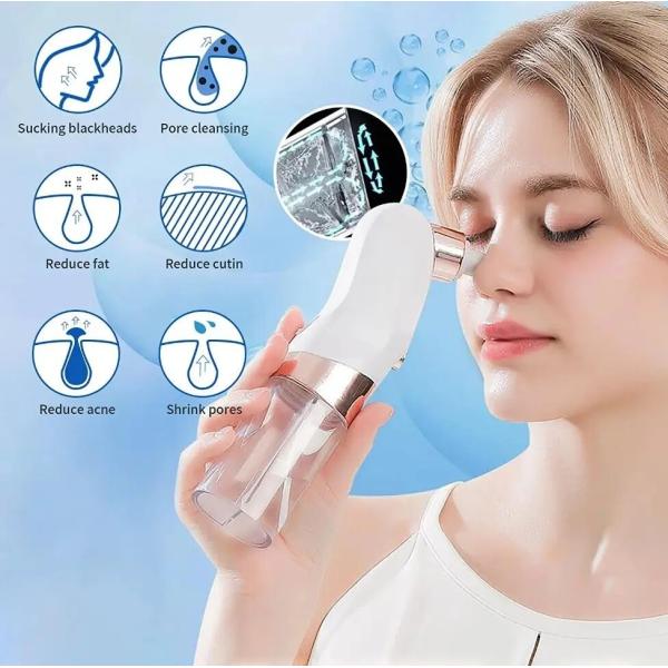 Micro eléctrico pequeño ciclo de agua de burbujas Vacuo Blackhead Remover Nosa de belleza Facial de limpieza de poros