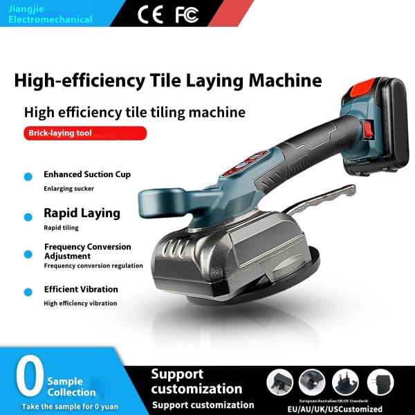Handheld Brick Laying Machine High Power Vibrator Wall Tile Floor Tile Auxiliary Tool Automatic Tiling