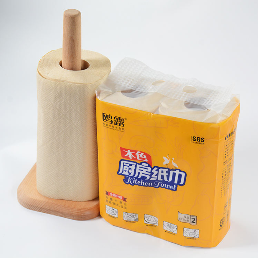Practical Bamboo Pulp Bleached color 2ply disposable kitchen pro paper towel
