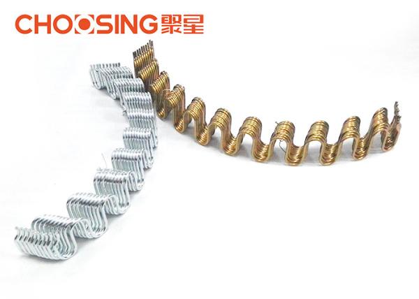 OEM Zinc Plating Zig Zag Sofa Springs 2.8mm - 4.0mm Curved Shape Free Samples