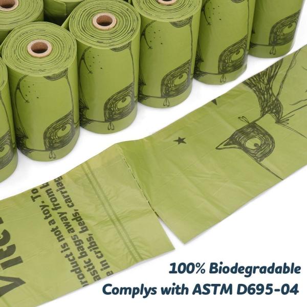 Produtos do animal de estimação do cão da fonte do animal de estimação 2020 sacos Waste do tombadilho com os 2 grampos e distribuidores da trela