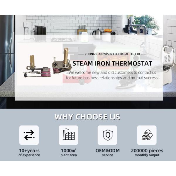 Паровое железо с котлом Домашнее железо запасные части регулируемый биметаллический термостат