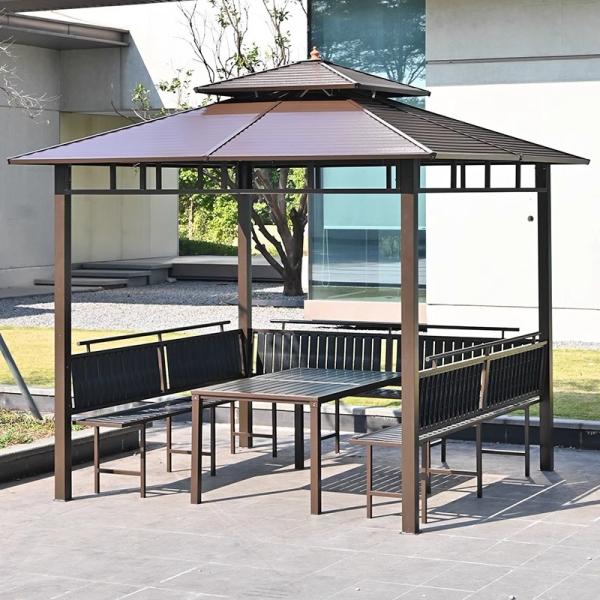 Durable Sturdy Structures Outdoor Metal Gazebos For Stylish Living