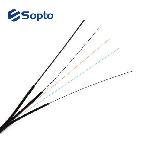 1 2 4 Core Ftth LSZH Fiber Optic Drop Cable For Outdoor Indoor