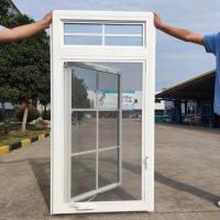 Círculo de manivela de giro hacia afuera Casement Puerta de ventana de vidrio Grill personalizado