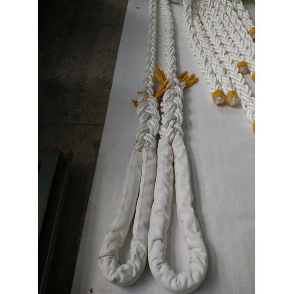 8 Strand Two Splice Eyes Mooring Line Rope PP Multifilament Hawser Wear Resistance