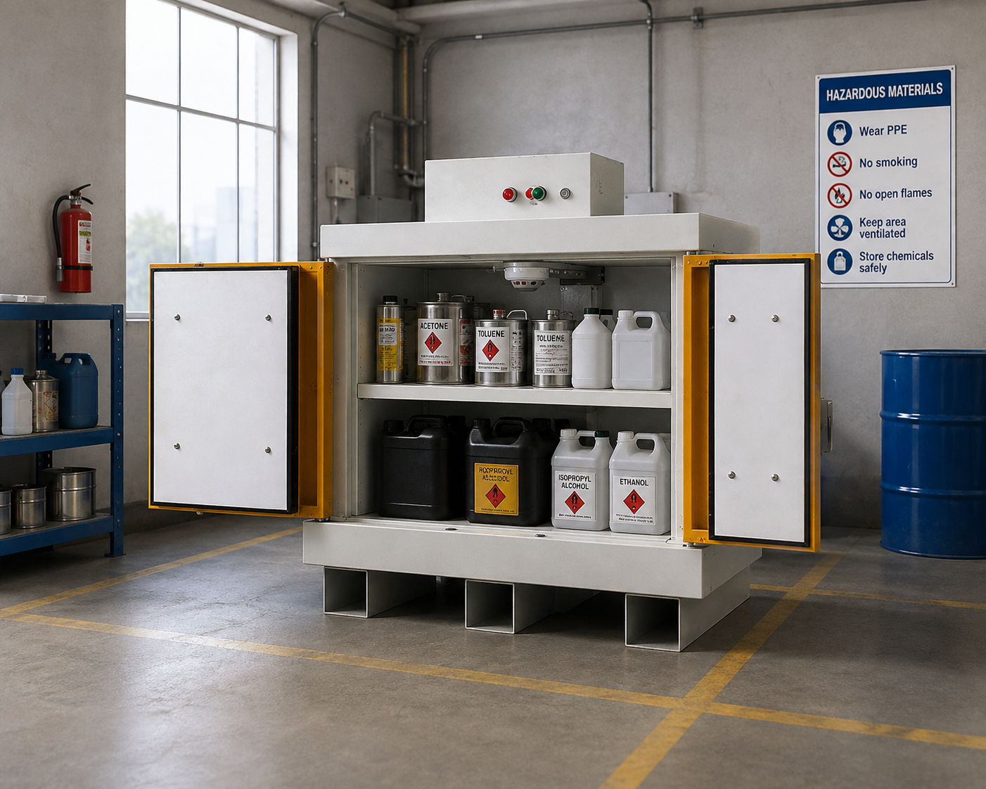 SUPER EN14470 90 Minute Fireproof Lithium Ion Battery Charging Cabinet