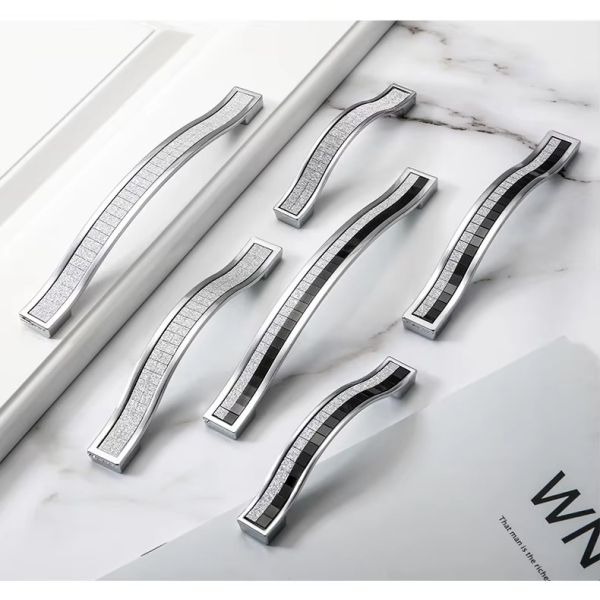 Wholesale Zinc Alloy Furniture Handle Easy Install for Cupboard Closet Drawer & Door-for Bedroom Wardrobes Dressers & Cabinets