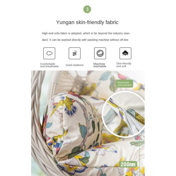 Sale Modern Design Style Large Swing Chair Hanging Egg Chair for Patio Furniture