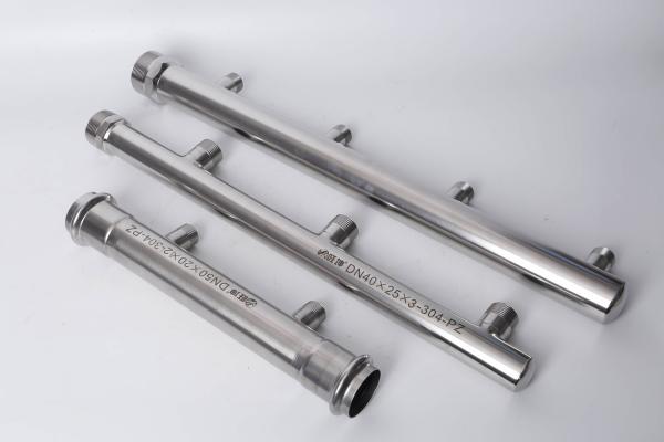 Round 304 Stainless Steel Manifold Pipe Customized Size for Heating Piping