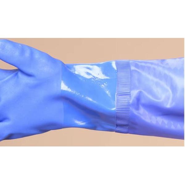 Reusable PVC Coated Work Gloves OEM Chemical And Cut Resistant Gloves