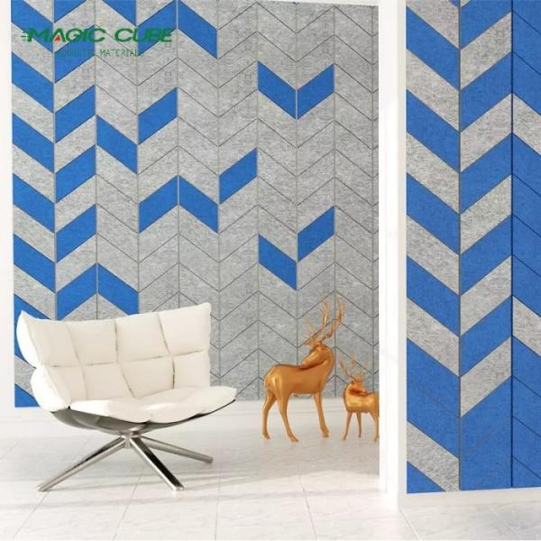 Grooving Polyester Wall Panels 12mm Polyester Fiber Acoustic Panel with Fire-rated
