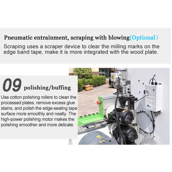 Woodworking Edge Bander with Corner Rounding 0.4-3mm Thickness 380V/220V or Customized