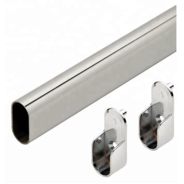 Thickening Holder Tube Support Clothes Hanging Rail Rob Steel Wardrobe for Bathroom