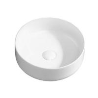 Chine Moderne Design Unique Blanc Céramique Brillant Compteur Top Art Lavoir à main Cuve Sanitaire Porcelaine Lavabo Evier de salle de bain