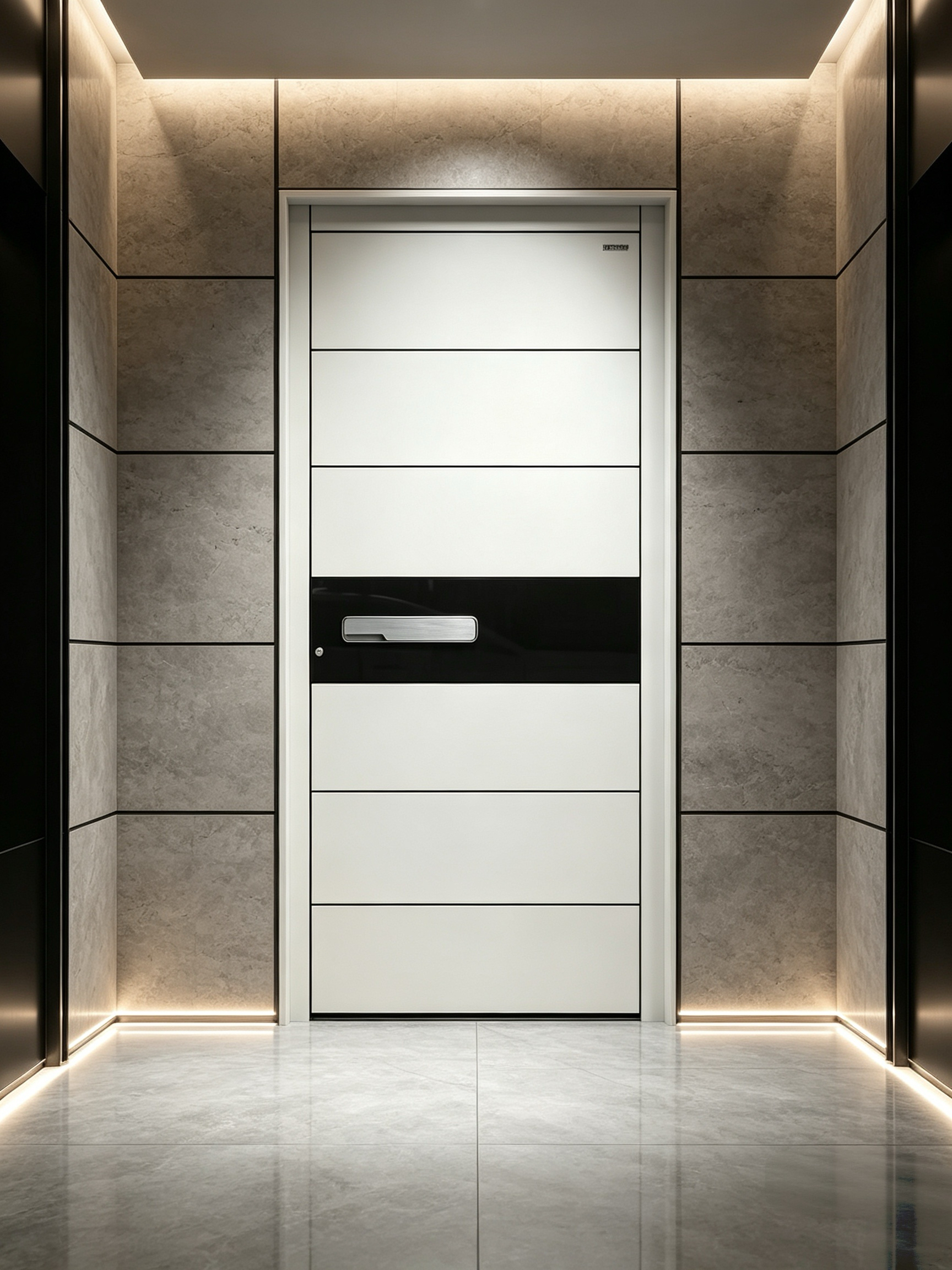 Modern Villa Courtyard Gate with T6-T5 Aviation-grade Aluminum Alloy and 304 Stainless Steel Hardware Featuring Electric Switch/Remote Control