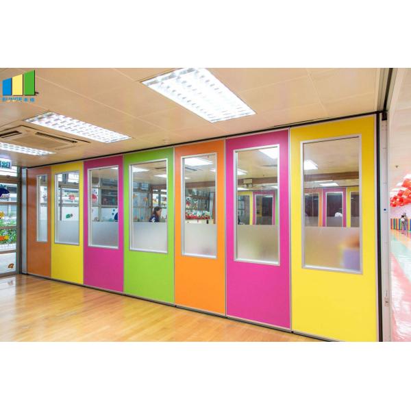 Modular Hanging Folding Room Partition Walls MDF + Aluminum Material Sound Insulation