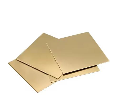 Large 18k H62 H65 2mm Gold Color Plated Brass Plate 100-1500mm