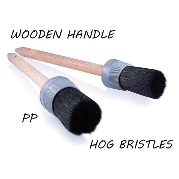 Durable Wooden Handle Car Cleaning Brushes 22.5cm For Car Wheel