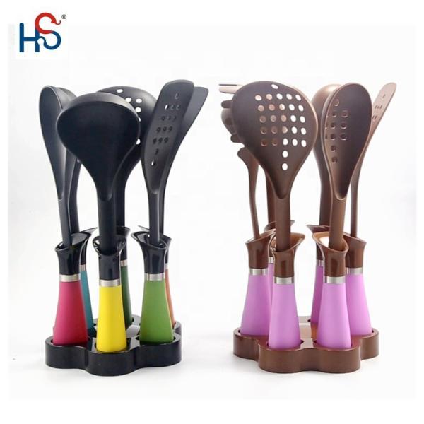 Non-Stick Cooking Tools Set 7 Piece Nylon Utensils for Effortless Cooking Experience