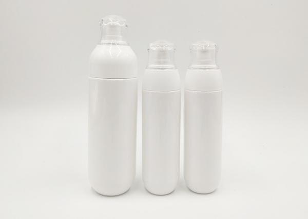 PET Plastic 30ml 100ml 120ml Custom Cosmetic Bottles White Color Body Care