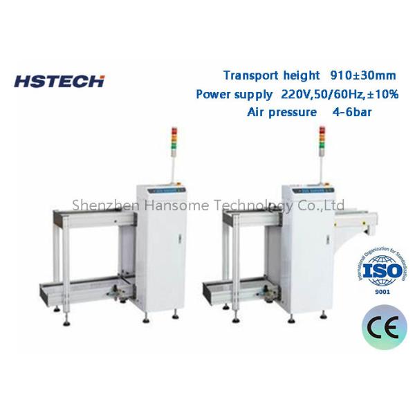 SMT Produção 90 Graus PCB Magazine Unloader LED Botão de Controle MD Relatório 90 Graus PCB Magazine Unloader