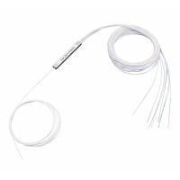 Mini tubo de aço tipo 0,9 mm Fibra óptica PLC Splitter 1X8 250μm Sem conector