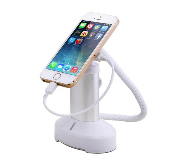 COMER Aluminium metal security tablet pc alarm counter stand with lock