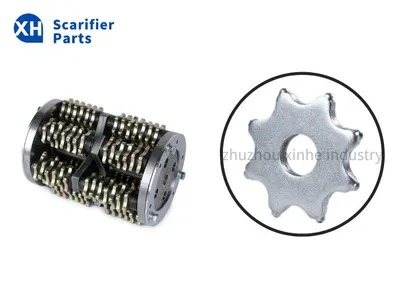 Y1008 Model Customized 8 Points Tungsten Carbide Cutters with Logo Printing for Concrete Planers