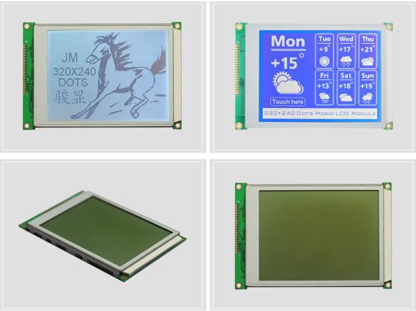 5.7 inch 320×240 Monochrome LCD Module With STN Transmissive / Negative LCD Type