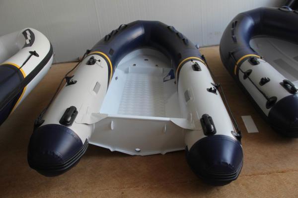 Front Locker Aluminum Rib Boat double layer flat bottom  4 Person Inflatable Boat PVC tube