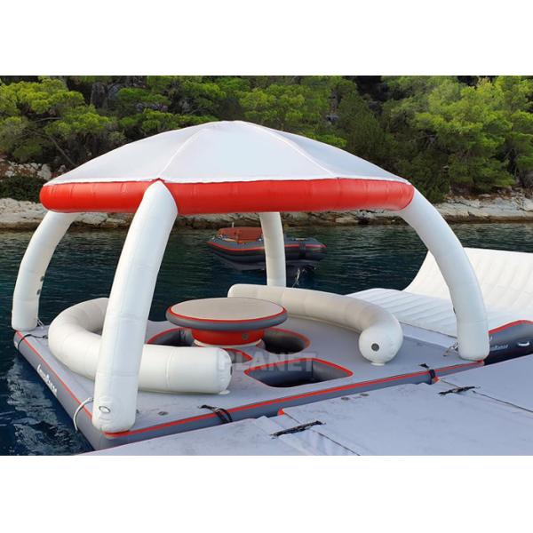 Остров раздувной воды платформ оборудования игры воды раздувной плавая плавая с шатром на часы досуга