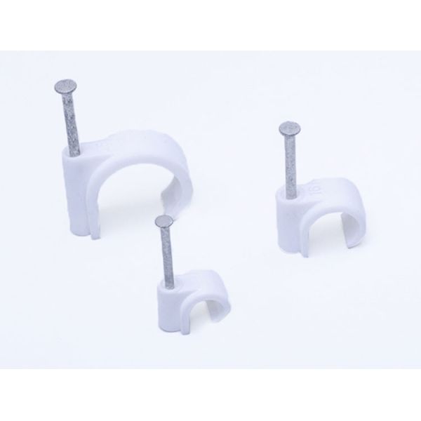 1.8*18mm Nail Cable Clip Fixable Professional Plastic Wall Cable Clip
